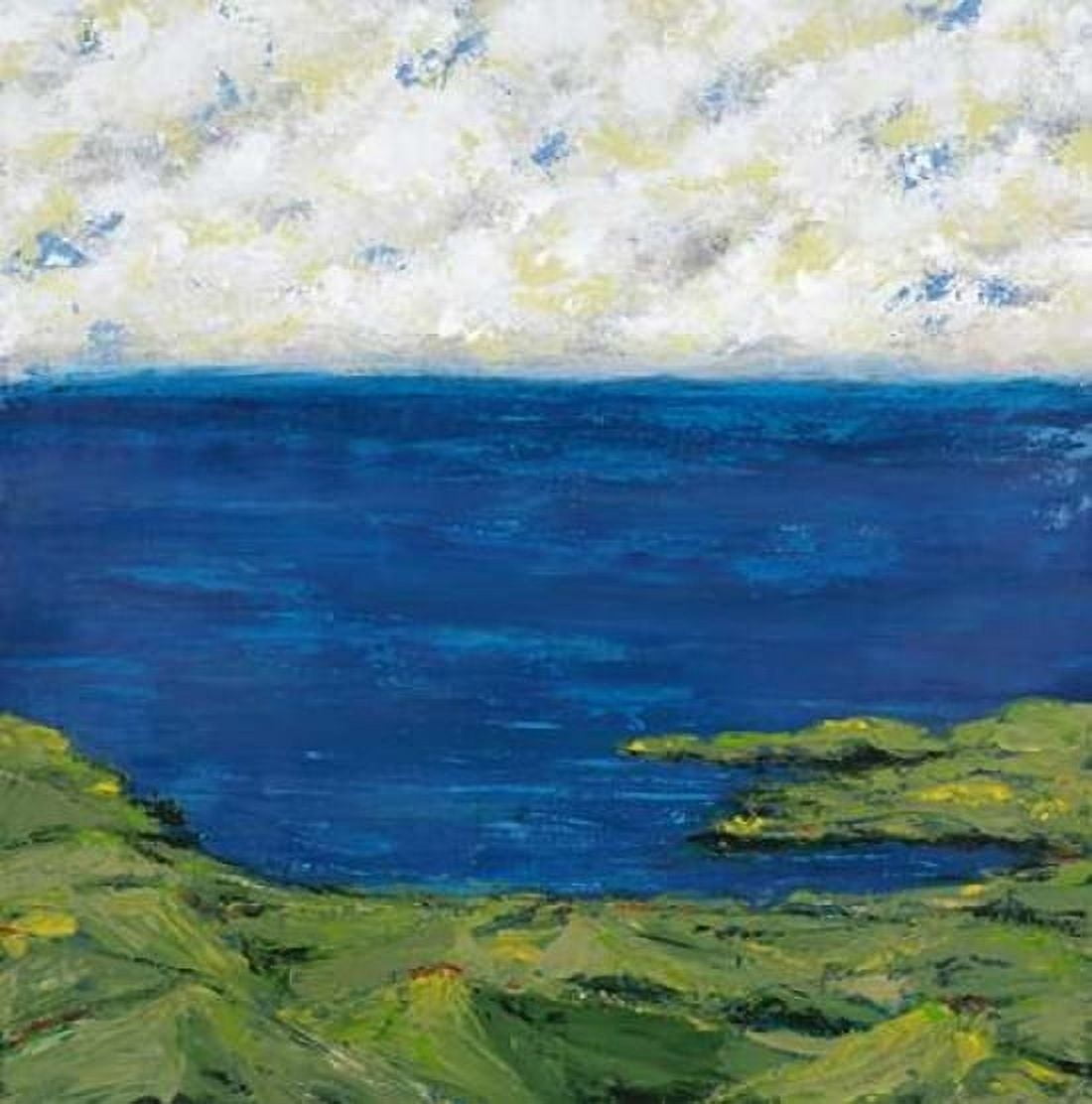 Helix Beach Blue 1 Canvas Art - Dennis Dascher (24 x 24)