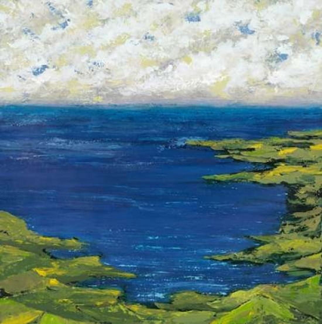 Helix Beach Blue 2 Canvas Art - Dennis Dascher (24 x 24)