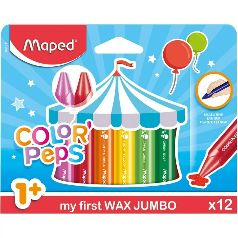 Helix Color Peps My First Wax Jumbo Crayons - Assorted - 12 / Pack Helix Color Peps My First Wax Jumbo Crayons - Assorted - 12 / Pack