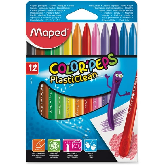 Helix Color'Peps PlastiClean Plastic Crayons