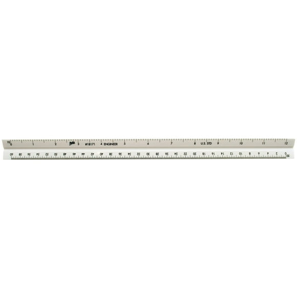 Helix Engineering Triangular Scale, 12 in
