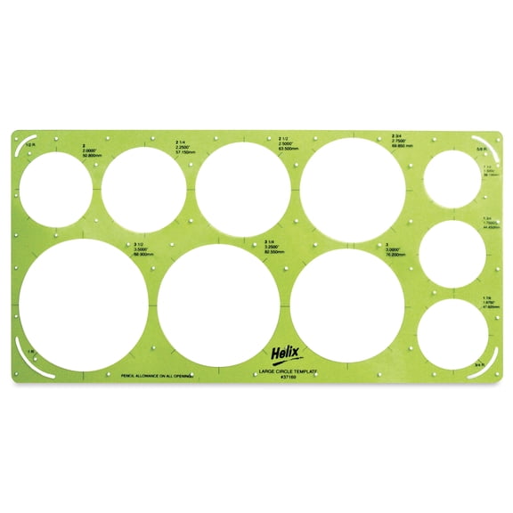 Helix Circle Template - Large Circles