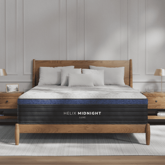 Helix Midnight Luxe with GlacioTex Cooling Medium Mattress, California King