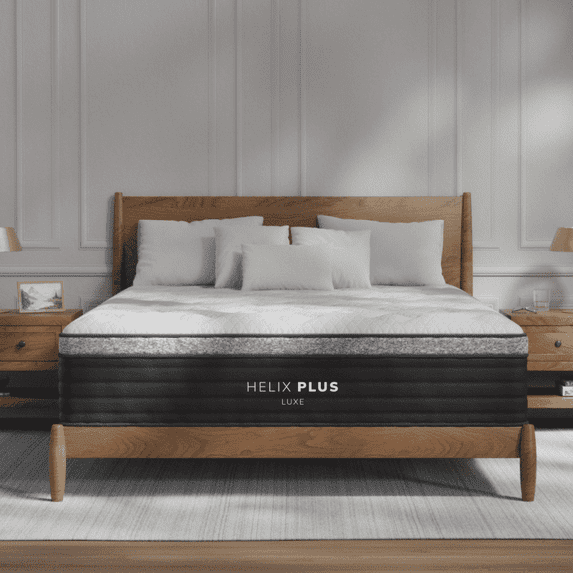 Helix Plus Luxe Mattress with GlacioTex Cooling Cover, California King
