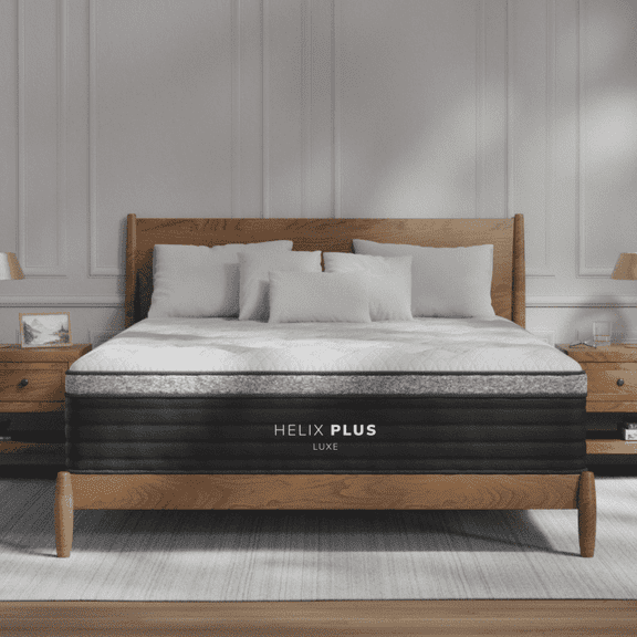 Helix Plus Luxe Mattress with GlacioTex Cooling Cover, Twin
