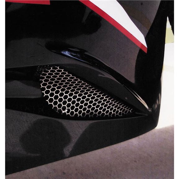 Helix Racing Products 005-1803 Radiator Guard, Oil Cooler Guard, Fairing Vent Mesh - Honeycomb