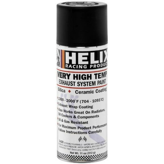 Helix Racing Products 165-1170; Paint Hi Temp Exhaust Aluminum 11-Ounce
