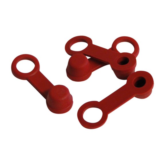 Helix Racing Products 202-2001 Brake Bleeder Caps - Red