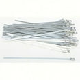 thumbnail image 1 of Helix Racing Products  304-5008; Stainless Steel Cable Ties 8-inch  50-Pack, 1 of 1
