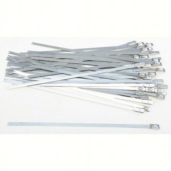 Helix Racing Products 304-5008; Stainless Steel Cable Ties 8-inch 50-Pack