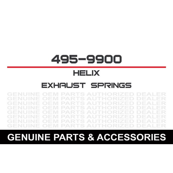 Helix Racing Products  495-9900; Exhaust Springs Stainless Swivel Style 100-mm