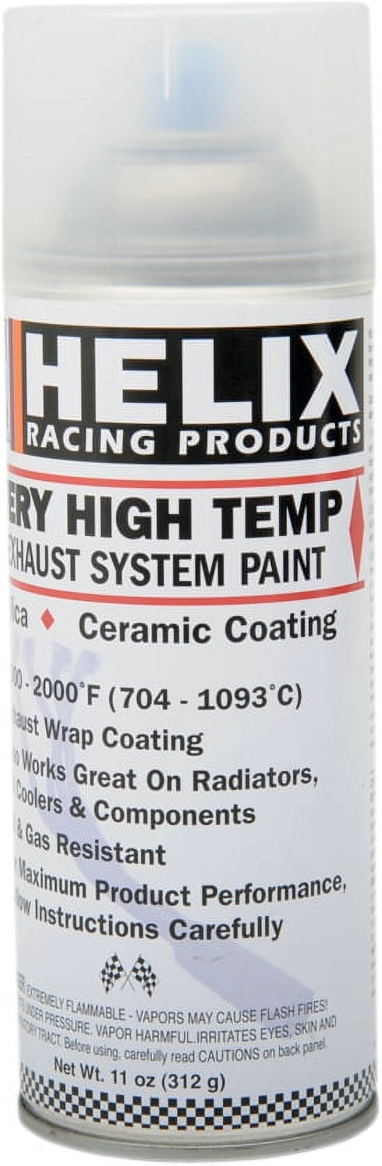 Helix Racing Products HighTemperature Exhaust Paint Satin Clear 165