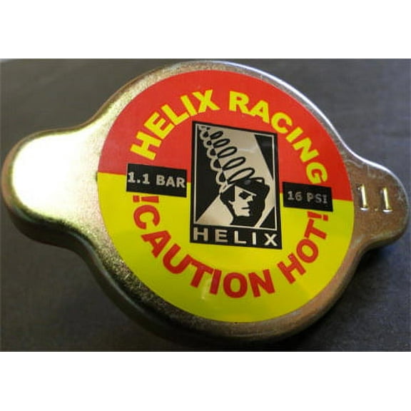 Helix Racing Products Radiator Cap, Silver - 16psi ( 1.1 Bar)