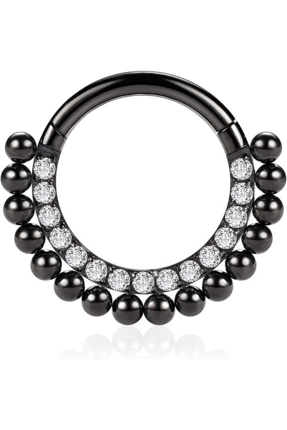 Helix Rook Earrings Sleeper Earring Nose Hoop 16G 8mm 10mm Surgical Steel Lobe Earring Daith Cartilage Tragus Piercing Jewelry Septum Clicker Septum Hoop[a581]