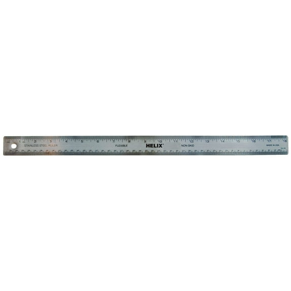 Helix Stainless Steel Ruler, 18 in