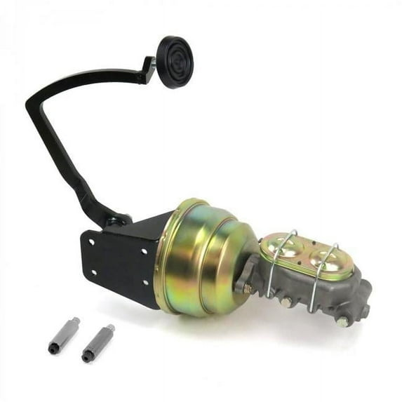 Helix Suspension Brakes & Steering 320011 7 in. Dual Disc & Drum Brake Pedal Kit with 3 in. Rubber Pad for 1932 Ford