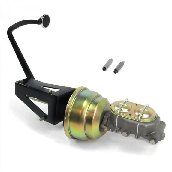Helix Suspension Brakes & Steering 324463 8 in. Dual Drum & Drum Brake Pedal Kit with 3 in. Chrome Pad for 1953-1956 Ford Truck