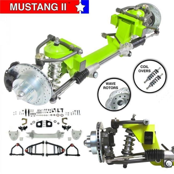 Helix Suspension Brakes & Steering  55-57 Internat 26 in. Frame Must 2 IFS Coil Over 2 in. Drop 5 x 45 Man Left Hand Rack - No Xmember