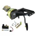 thumbnail image 1 of Helix Suspension Brakes & Steering  55-59 Chevy Truck Firewall 7 in. Dual Brake Pedal Kit Adjustable Disc & Disc Large Oval Black Pad, 1 of 1