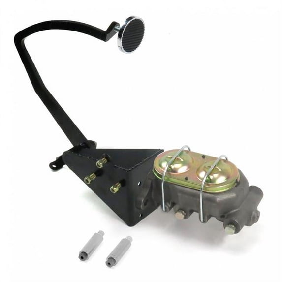 Helix Suspension Brakes & Steering 55-59 Chevy Truck Manual Brake Pedal Kit Drum & Drum 3 in. Chrome Pad