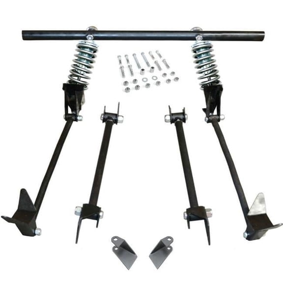 Helix Suspension Brakes & Steering 682675 Triangulated Rear 4-Link Kit with Coilovers for 1928 Model A Pickup - Flatback