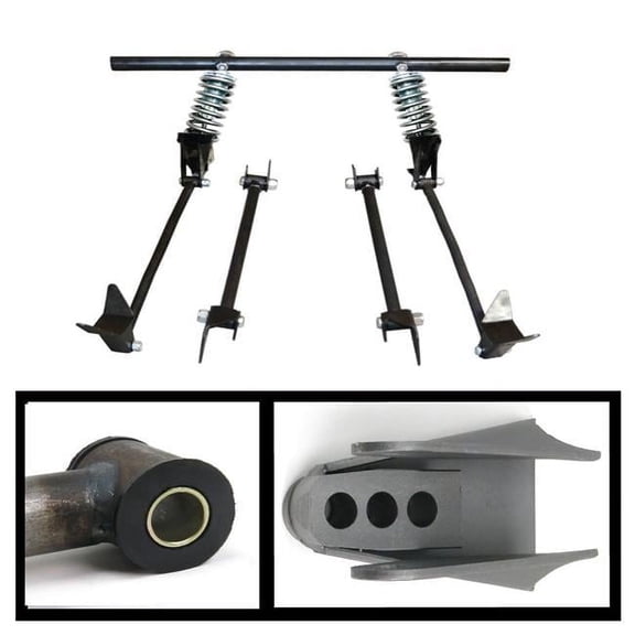 Helix Suspension Brakes & Steering 685890 Triangulated Rear 4-Link Assembly with 39 Coilovers for 1939 Ford Delivery