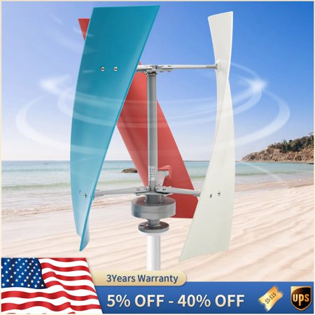 Helix Vertical Wind Turbine Wind Generator 12V 400W Windmill+Controller Maglev ?
