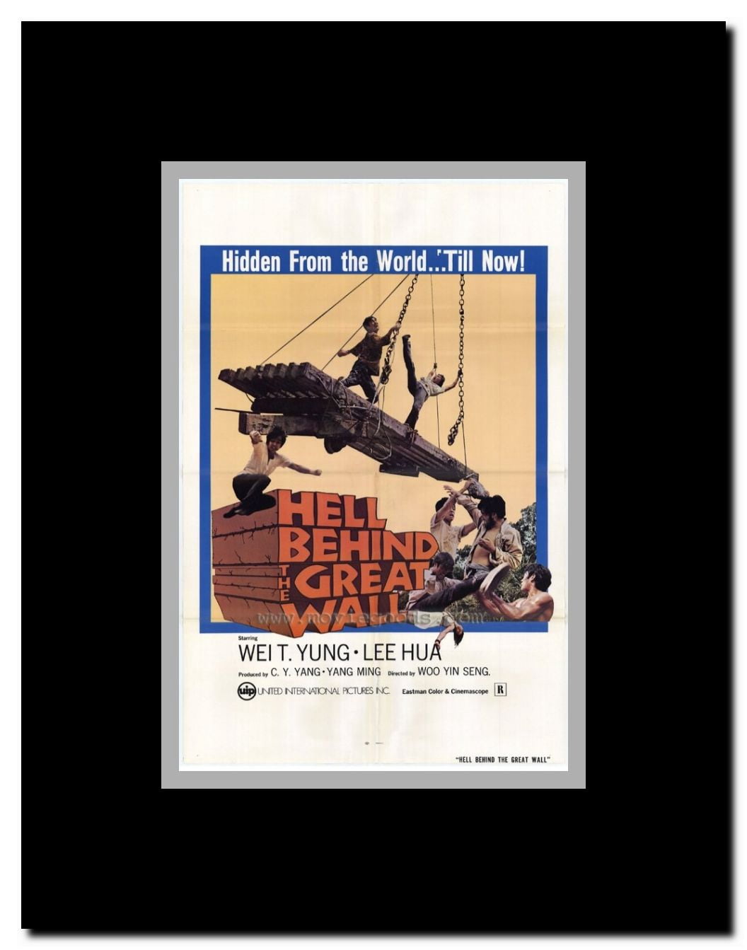 Hell Behind the Great Wall Framed Movie Poster
