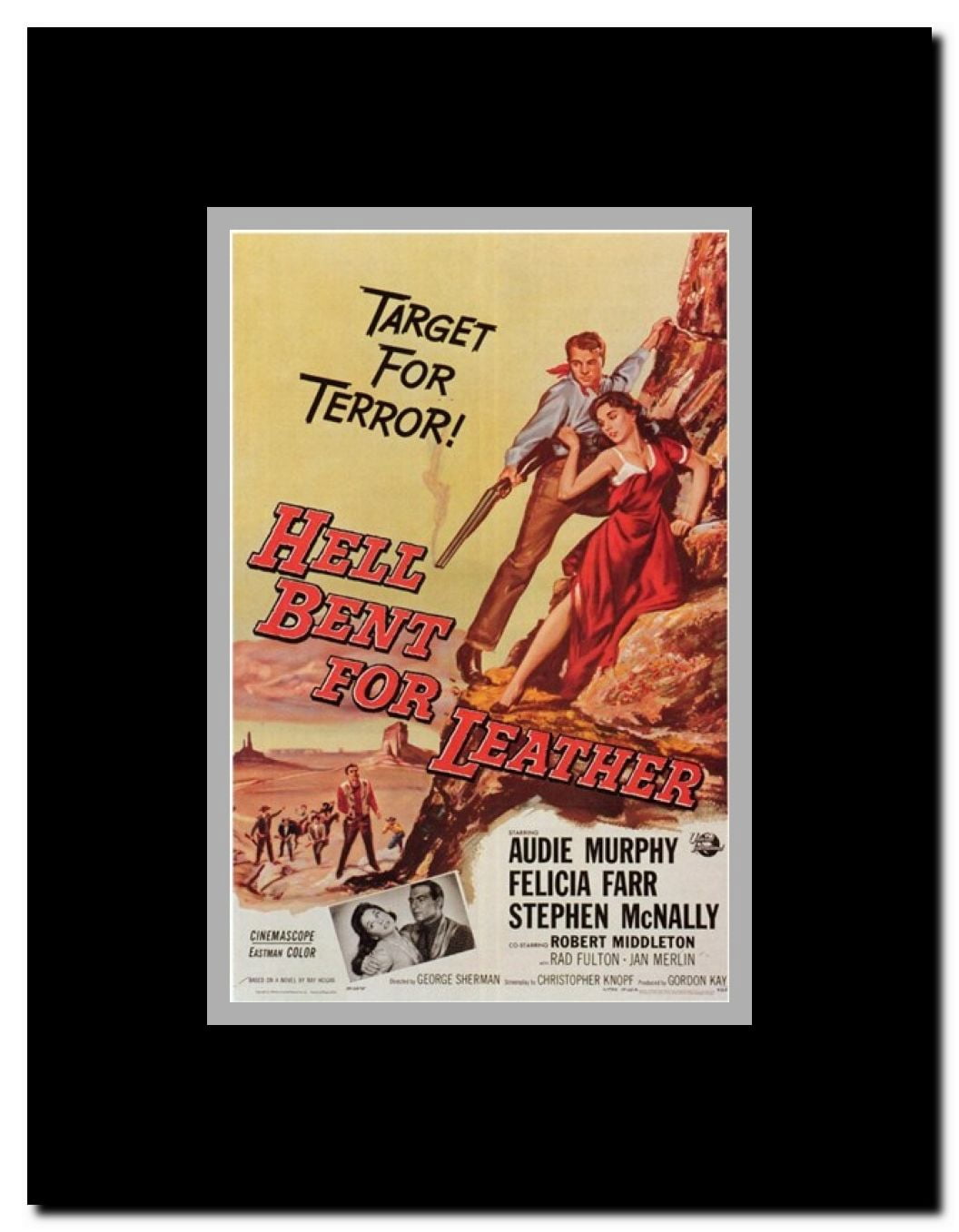 Hell Bent for Leather Framed Movie Poster