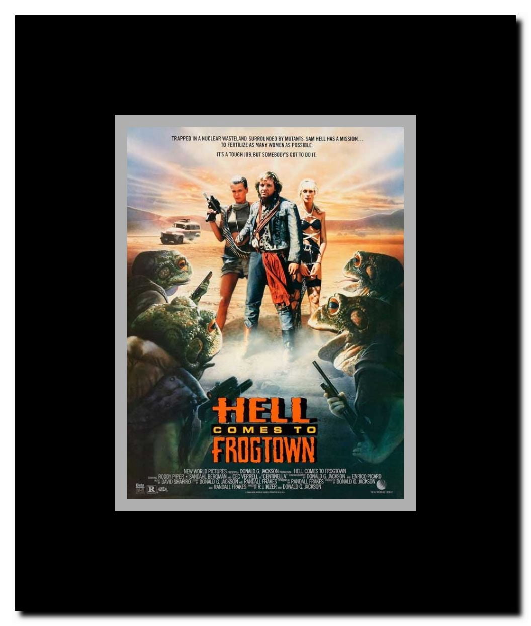 Hell Comes to Frogtown Framed Movie Poster