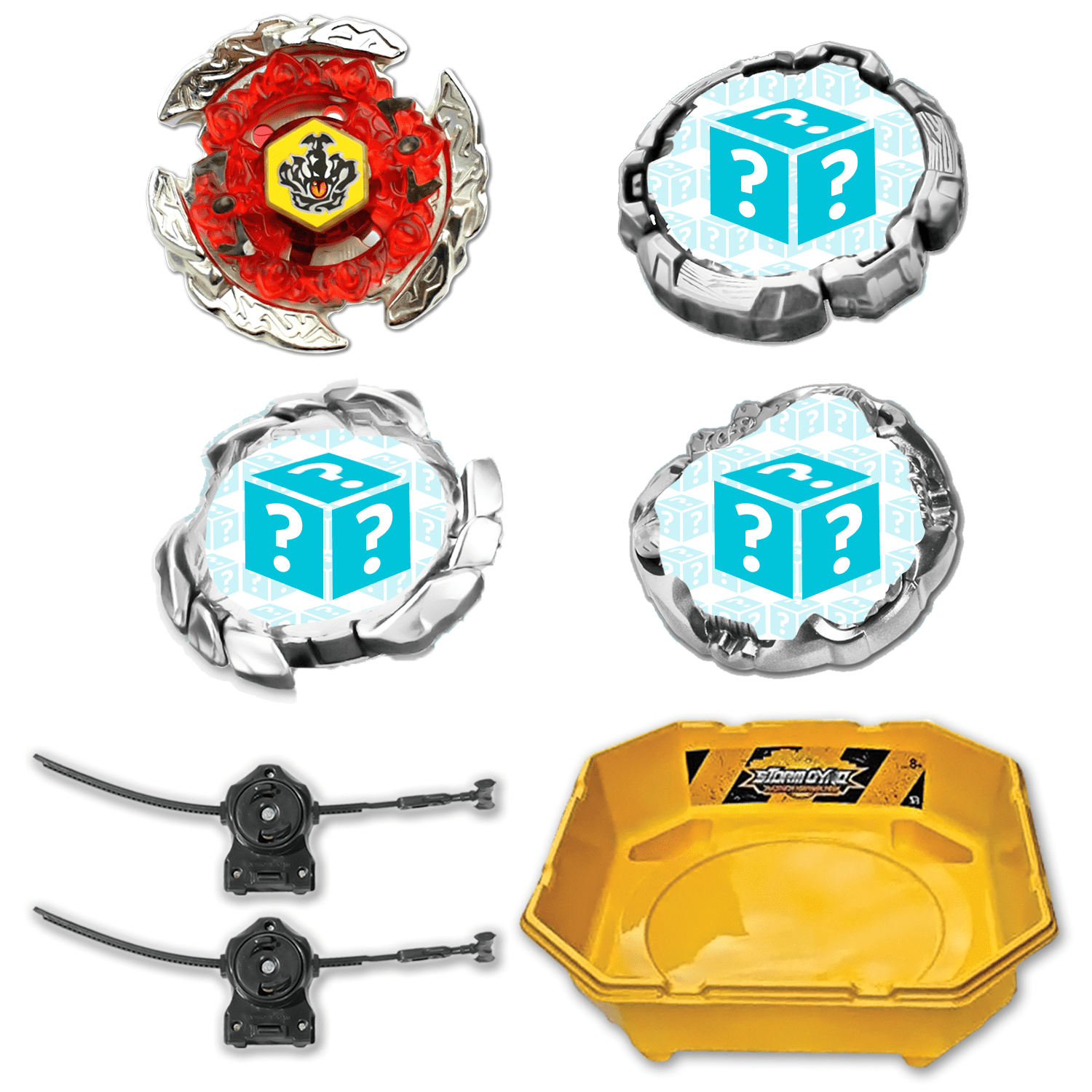 Hell Crown 130FB BB-116 - Bey 4 pack (Hell Crown + 3 random