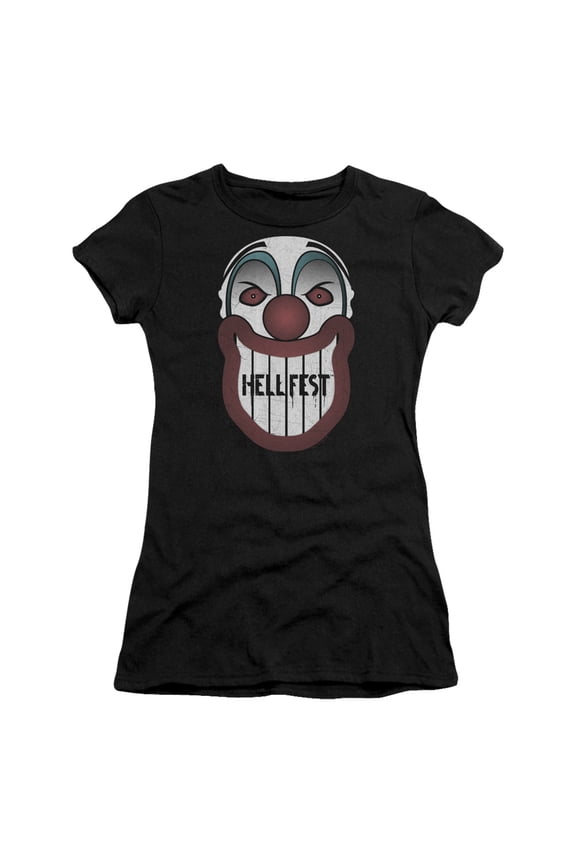 Hell Fest Facade Junior Women's Sheer T-Shirt Black