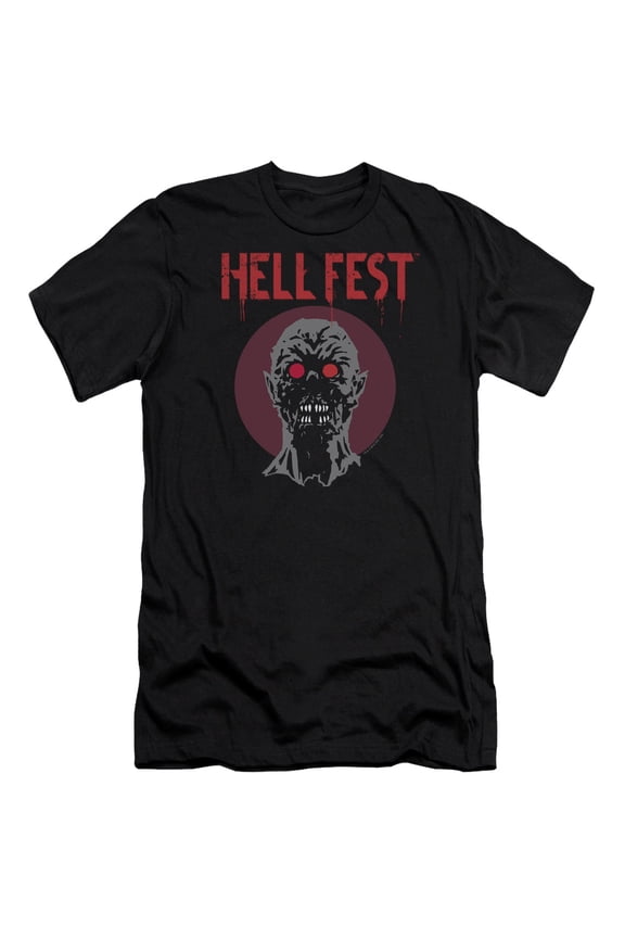 Hell Fest Logo Adult 30/1 T-Shirt Black