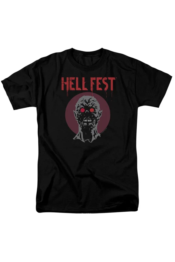 Hell Fest T-Shirt Zombie Logo Black Tee