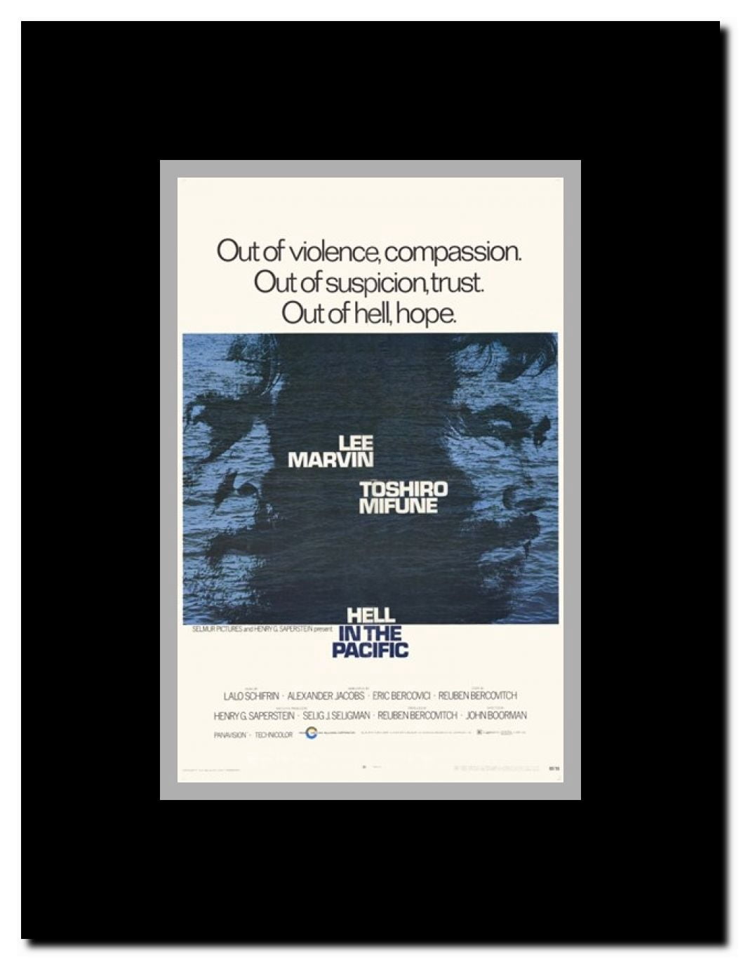 Hell In the Pacific Framed Movie Poster