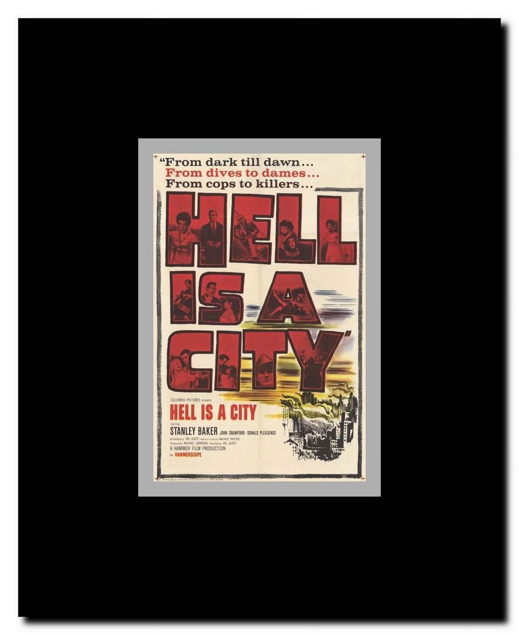 Hell Is a City Framed Movie Poster
