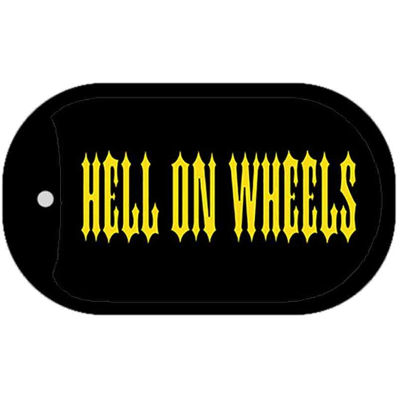 Hell On Wheels Novelty Metal Dog Tag Necklace DT-1310 2