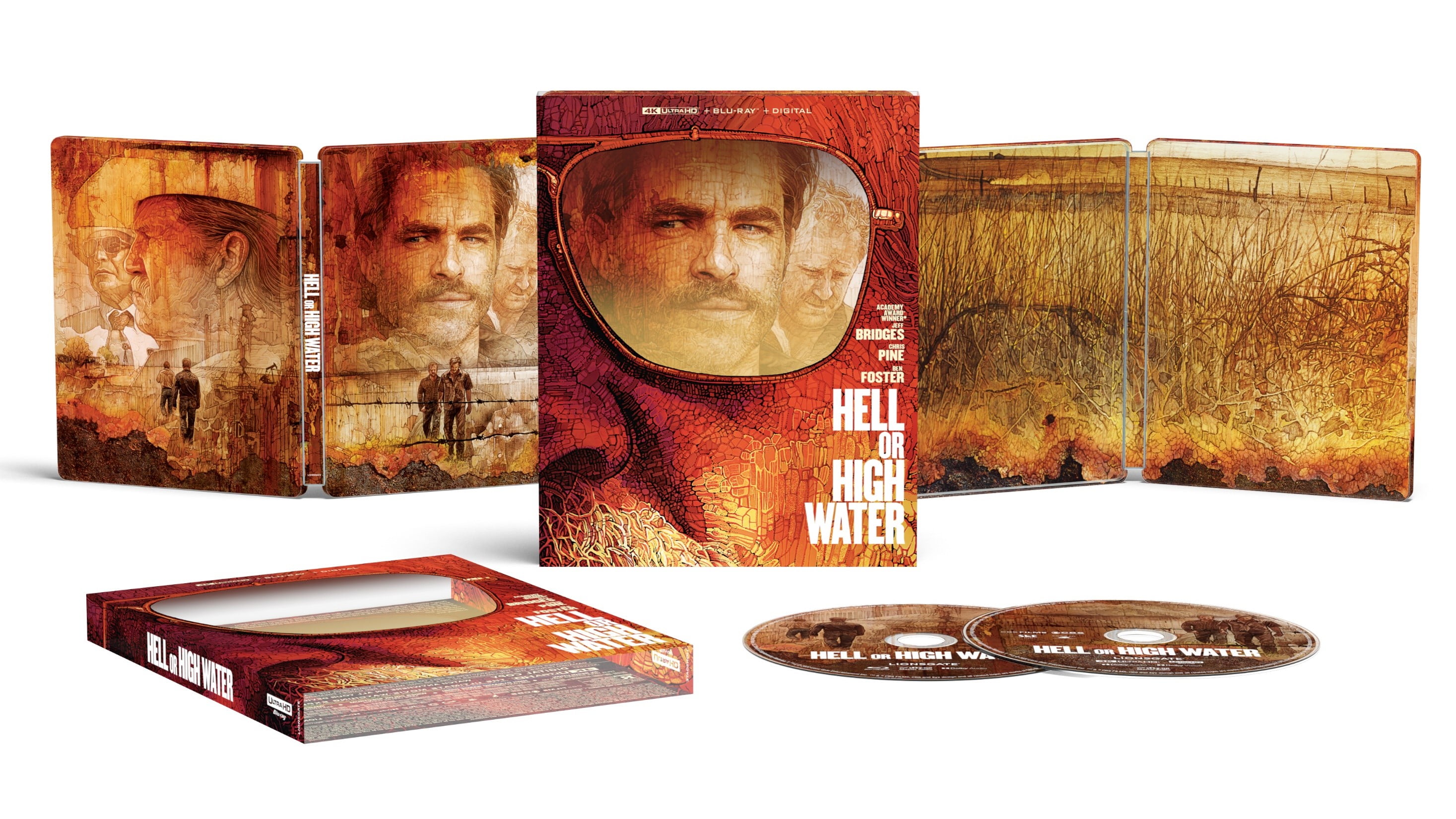 Hell Or High Water (4K + Blu-ray + Digital Copy) Steelbook - Walmart.com