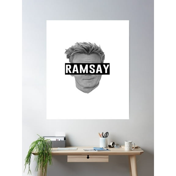 Hell'S Kitchen Gordon Ramsay Poster Wall Art, Modern Wall Decor For Living Room Bedroom, 8x12 UNFRAMED