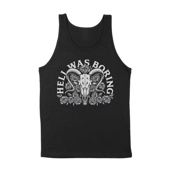 Hell Was Boring Tank Top Unisex X-Small Black
