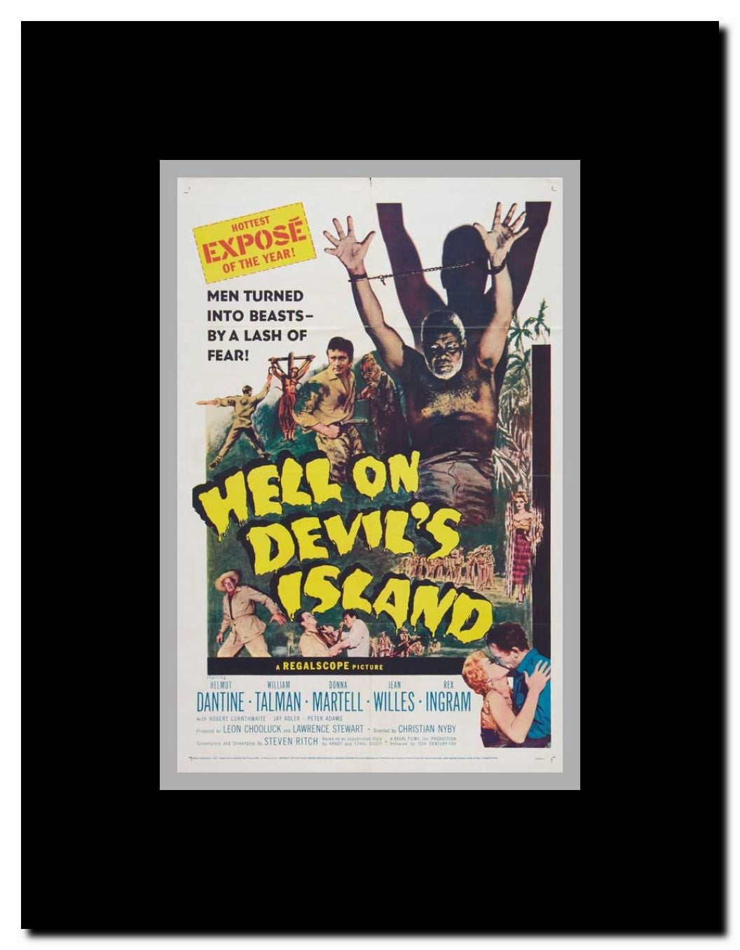 Hell on Devil's Island Framed Movie Poster