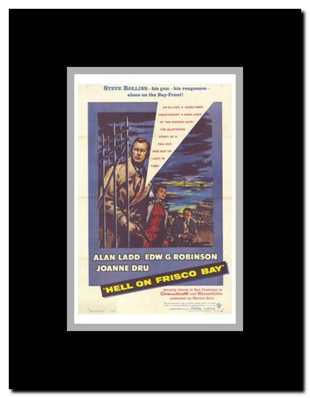 Hell on Frisco Bay Framed Movie Poster