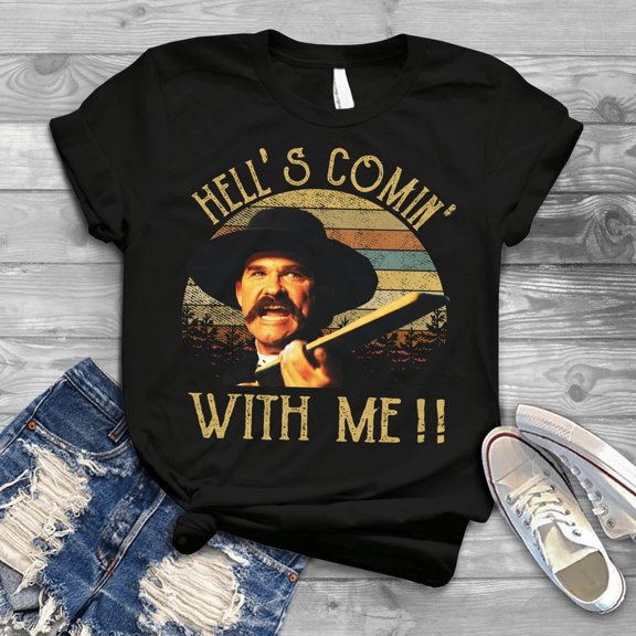 Hell's Coming with Me Doc Holliday Vintage T-Shirt, Tombstone Doc Holiday Shirt