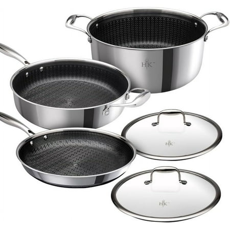 Hell's Kitchen Ceramic Hybrid 5 Piece Cookware Set