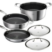 Hells Kitchen Ceramic Hybrid 5 Piece Cookware Set