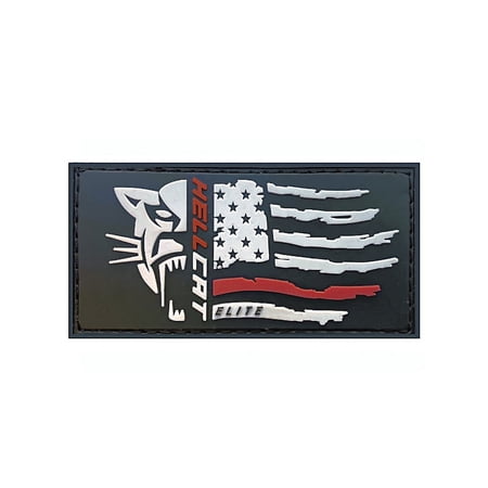 HellCat Elite – USA Flag - Morale Patch, Tactical Military Airsoft Patch - Support Firefighters