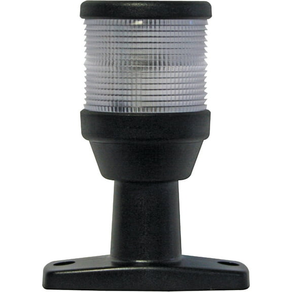 Hella 2NM 12V All Round White Anchor Lamp With Fixed Mount Black Base