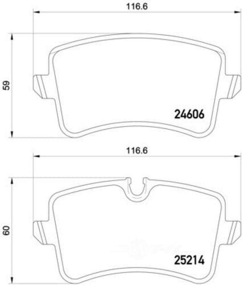 Hella 355016061 Disc Brake Pad Fits select: 2013-2018 AUDI A6 PREMIUM PLUS, 2017 PORSCHE MACAN