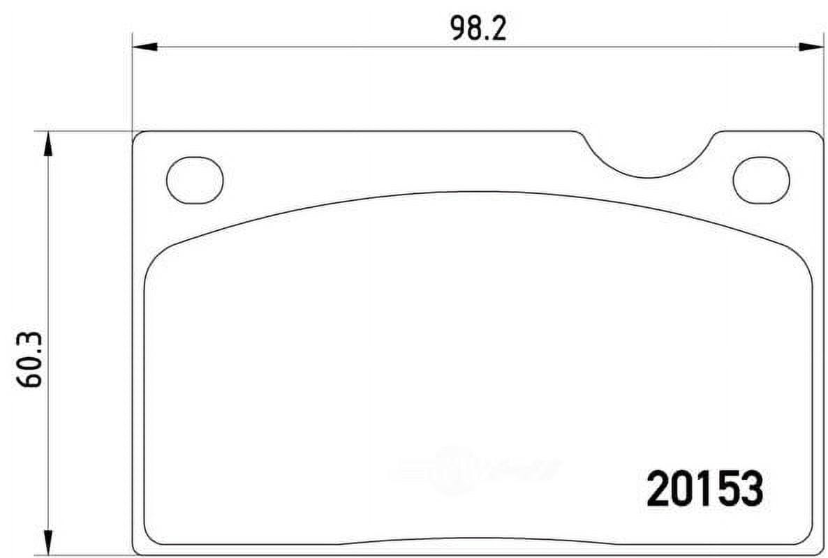 Hella 355018391 OEM - OE Formulated Friction Material