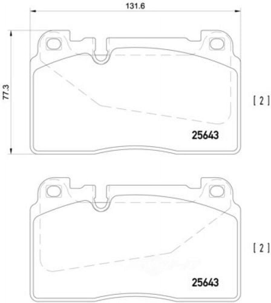 HELLA 355020251 OE Formulated Low-Metallic Disc Brake Pad Set